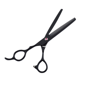 7 Inch Black 9CR Stainless Steel Salon Customized Hairdresser <b>Barber</b> Haircut Left Handed Hair Scissors <b>Set</b> - Product Image 3