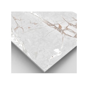 Azulejo de losa con aspecto de mármol esmaltado pulido de porcelana moderna de 800x800 para sala de estar, suelo de pared interior de Hotel - Product Image 6