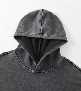OEM Custom Logo Hoodie <b>Men</b> Women Unisex Oversized Streetwear Premium Cotton Fleece <b>Pullover</b> - Product Image 3