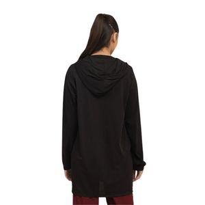 Cárdigan largo con capucha para mujer, negro, de manga larga, ligero, informal, con bolsillos, para usar en capas - Product Image 6