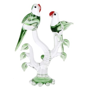 India Pair of White Pigeon Symbol of Peace and Friendship Figurine Showpiece Handmade Glass for House Decoration <b>Car</b> Dashboard - Product Image 6