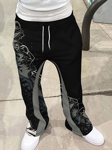 2026 New Sublimation Transfer Print Regular Fit Waterproof Winter Sweatpants Men Women Casual Mid Waist Streetwear <b>Hip</b> Hop - Product Image 4