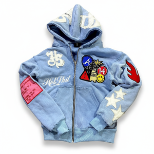 เสื้อฮู้ดดี้ผู้ชายแบบซิป ออกแบบเองได้ ปักโลโก้ตามสั่ง แฟชั่นทันสมัย ผลิตโดยผู้ผลิตเสื้อฮู้ดดี้หลากสี - Product Image 4