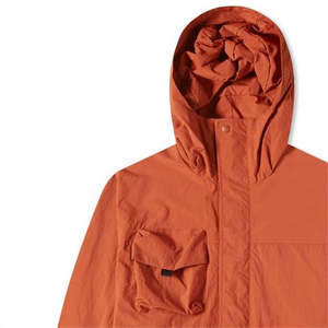 Parka coupe-vent pour homme, sur mesure, OEM, haute qualité, nylon, 4 poches avant, fermeture éclair, capuche avec rabat pare-vent. - Product Image 5