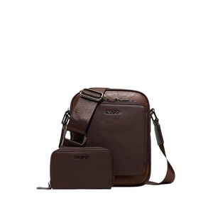 Classic Vintage Fashion Casual Single <b>Shoulder</b> Crossbody Bag Genuine Leather Business Men's Messenger Bag with Button and Chains - Product Image 1