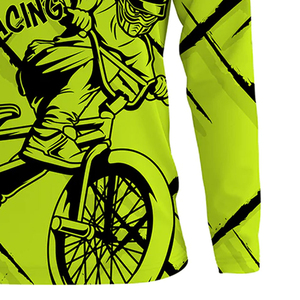 เสื้อเจอร์ซีย์ BMX ปี 2025 แบบสั่งทำพิเศษ พิมพ์ลายแบบ Sublimation สีพื้น ระบายอากาศได้ดี แห้งเร็ว น้ำหนักเบา สวมใส่สบาย เหมาะสำหรับการแข่งขันมอเตอร์ไซค์ - Product Image 6