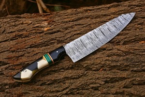 Cuchillo de chef Black Smith 1987 de acero de Damasco, mango de resina de 13 pulgadas - Product Image 6