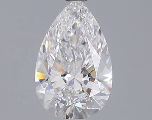 Diamant de laboratoire de forme poire blanche de 1,56 ct - Product Image 1