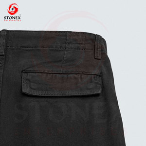 Wholesale Custom Men's <b>Black</b> Casual Mid Quick Dry Breathable Multi-Pocket Cotton Streetwear Tactical Workwear Baggy Cargo <b>Pants</b> - Product Image 6