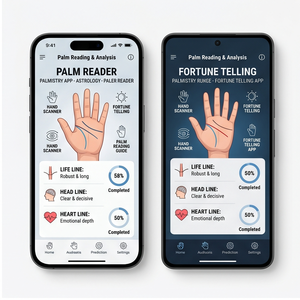 แอปพลิเคชันอ่านลายฝ่ามือ Royalcraft – การวิเคราะห์มือ, การอ่านเส้นชีวิต, การทำนายอนาคตและโหราศาสตร์ ios/android - Product Image 2