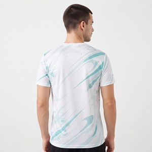 เสื้อยืดกีฬาผู้ชายขายส่ง พิมพ์ลายแบบ Sublimation ทั้งตัว ระบายอากาศได้ดี เหมาะสำหรับการฝึกซ้อมกีฬา - Product Image 2