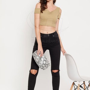 Best Arrival Women <b>Crop</b> <b>Top</b> T-Shirt New Fashion Casual Style Women <b>Crop</b> <b>Top</b> T-Shirt Lightweight Comfortable Design - Product Image 6