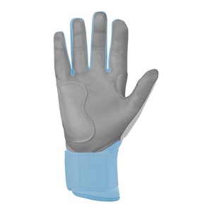 Guantes de Bateo de Cuero Azul Claro con Protección Acolchada en los Nudillos para Entrenamiento, Unisex, Adulto, Cierre de Velcro, Talla XXL - Product Image 4