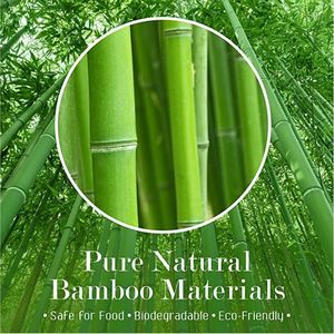 Set di 200 Spiedini in Legno di Bambù da 6 Pollici per Cocktail, Antipasti, Frutta, Sandwich, Barbecue e Snack - Product Image 3