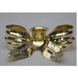 Small Silver Plated Brass Candle Stick <b>Bow</b> <b>Holder</b> Easter Centerpiece Wedding Gift Basic Small Vintage Candle <b>Holder</b> - Product Image 4