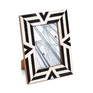 Cadre photo en bois de luxe écologique avec incrustations en os, décoration d'intérieur de luxe - Product Image 3