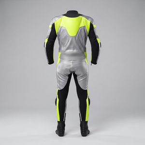 Combinaison en cuir pour motard, cuir véritable, coupe confortable, design renforcé pour la course, le tourisme et la conduite à moto - Product Image 3