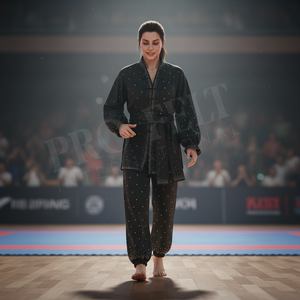 Uniforme de Karate, Tai Chi y Kung Fu Personalizado en Oferta, Diseño de Logotipo Personalizado, Traje de Artes Marciales de Manga Larga con Pantalones - Product Image 3