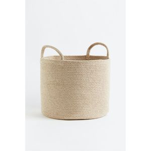 Premium Cotton <b>Rope</b> Woven <b>Basket</b> with Handles Durable Eco-friendly Decorative <b>Storage</b> Organizer for Living Room Blanket <b>Storage</b> - Product Image 1