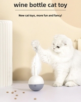 Accessoires pour chats Jouet interactif pour chat à rotation automatique électrique, distributeur de friandises, jouet rotatif à 360 degrés