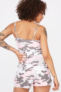 Conjunto de Camiseta sin Mangas y Pantalones Cortos con Estampado de Corazones para Mujer, Color Rosa, Informal, de Punto, de Algodón Transpirable, Corte Regular - Product Image 5