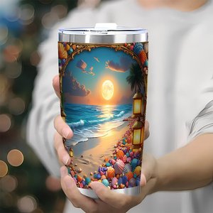 Stainless Steel Tumbler 20oz Double Wall Thermal <b>Insulated</b> <b>Mug</b> For Home Office Use - Product Image 3