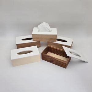 กล่องใส่กระดาษทิชชูไม้ ที่ใส่ของตกแต่งบ้านสไตล์โมเดิร์น - Product Image 4