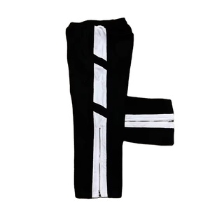 Service OEM Pantalon de survêtement Jogger 2 pièces Ensemble Sweat imprimé Vintage délavage à l'acide en détresse strass hommes survêtements vêtements d'hiver - Product Image 3