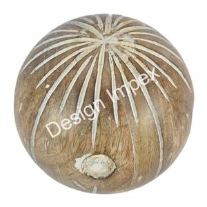 Objeto Decorativo para Sala de Estar, Bolas de Madera Hechas a Mano Ecológicas, Artículos de Decoración Navideña para el Hogar - Product Image 1