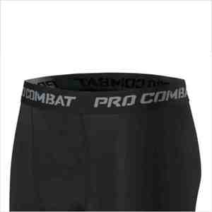Pantalones Cortos de Compresión Negros para Hombre, Cintura Media, Elásticos, de Spandex, Secado Rápido, Estiramiento en Cuatro Direcciones, Resistentes al Viento, Deportivos, Tejido Sólido, Atléticos - Product Image 2