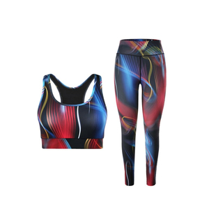 New Arrival Premium Quality Women's Yoga Set 2-Piece for Material Breathable Seamless <b>Flared</b> <b>Legging</b> Sleeveless Bra - Product Image 4
