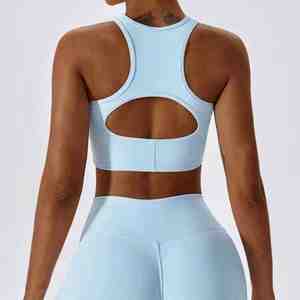 Nuevo Conjunto Deportivo de Otoño e Invierno para Mujer, Top Corto y Leggings, 2 Piezas, Sin Costuras, Manga Larga, para Yoga y Fitness - Product Image 3