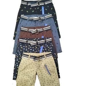 Shorts décontractés pour garçon de 4 à 13 ans, taille mi-haute élastique, 100% coton, écologiques, respirants, avec motif de shorts chauds, imprimé général - Product Image 2