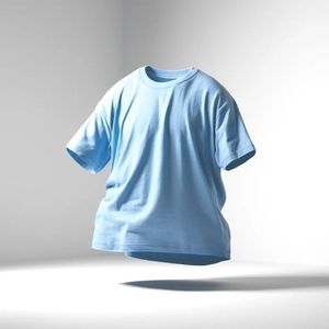 T-shirt décontracté en coton respirant à manches courtes pour homme, col rond, grande taille, idéal pour l'entraînement estival – Fabrication usine de vêtements - Product Image 2