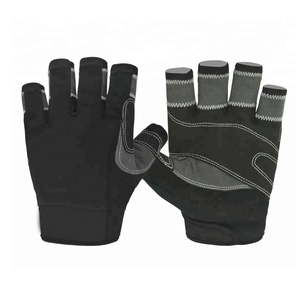 Custom Logo Design Unisex Outdoor Sports Fishing <b>Sailing</b> <b>Gloves</b> Anti-UV Protection Hook Loop Closure Polyester Material All - Product Image 1