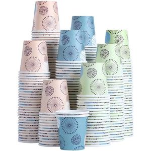 Confezione da 100 Bicchieri di Carta Bianchi da 3 oz con Bocca Stretta, Mini Bicchieri Usa e Getta per Bagno, Forniture per Bagno da 3 Once - Product Image 1