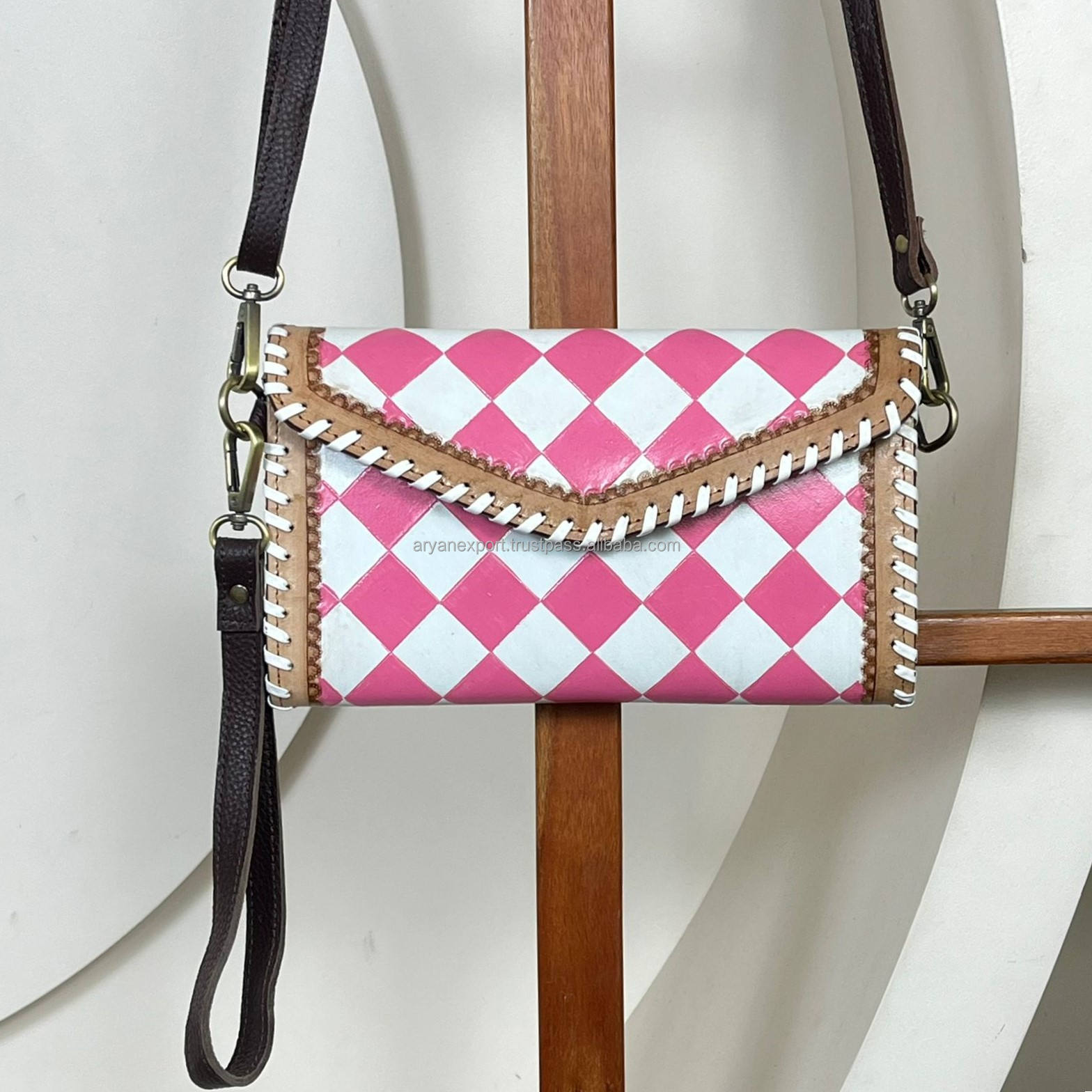 Pink & White Checkered