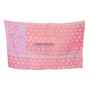 Indian Vintage Patchwork Cotton Kantha <b>Bedspread</b> Traditional Patchwork Handmade Kantha Bed Cover Home Decor Indian Reversible - Product Image 1