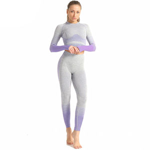 Vêtements de sport en gros 2026 : Ensemble 2 pièces personnalisé pour femmes, soutien-gorge de sport et leggings grande taille pour la gym et le yoga - Product Image 1