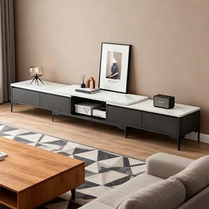 Mueble de <span class=keywords><strong>TV</strong></span> Moderno para Sala de Estar con Gabinete de Almacenamiento, Mueble de Madera Resistente para <span class=keywords><strong>TV</strong></span> de 65 <span class=keywords><strong>Pulgadas</strong></span> o Más - Product Image 6