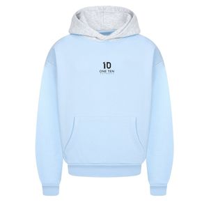 เสื้อฮู้ดดี้สองสี คอตตอนฟลีซเนื้อนุ่ม สวมใส่สบาย สไตล์ลำลองแนวสตรีท รับผลิตแบบ OEM ODM ขายส่งจากโรงงาน - Product Image 1