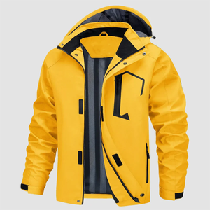 Veste coupe-vent unisexe de qualité supérieure, légère, imperméable, avec fermeture éclair, grande taille, capuche amovible, pour la randonnée, la pêche, les voyages en plein air - Product Image 1