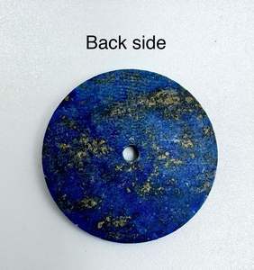 Esfera de reloj de lapislázuli natural, plana, tamaño 31.50 mm, grosor 0.9 mm, esfera para reloj - Product Image 3