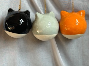 Kashmir Paper Mache Cat <b>Face</b> Ornament Handmade Cat Christmas <b>Tree</b> Ornament Cute Cat <b>Face</b> Paper Mache Hanging Ornament Cat <b>Face</b> - Product Image 6