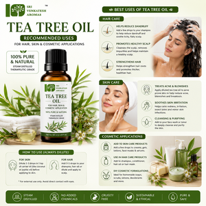Aceite Esencial de Árbol de Té de Grado Terapéutico 100% Puro Destilado al Vapor, Aceite de Grado Cosmético Disponible a Precio de Mayoreo - Product Image 6