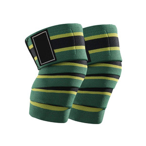 Genouillère de compression réglable, épaisse, respirante et légère avec fermeture auto-agrippante pour la musculation, la course à pied et le football - Spandex - Product Image 5