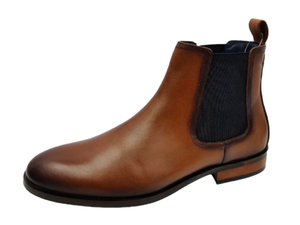 Botas Chelsea Dlords Grant Marrón de Cuero Genuino con Punta Cómoda, Elástico Lateral, Sin Cordones, Altura al Tobillo, Suela de TPR, Para Todas las Estaciones - Product Image 5