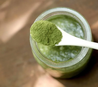 PRODUSEN LANGSUNG Bubuk Daun Katuk Alami 500g Kemasan Segel Ulang untuk Teh, Minuman, Sup, dan Bahan Makanan
