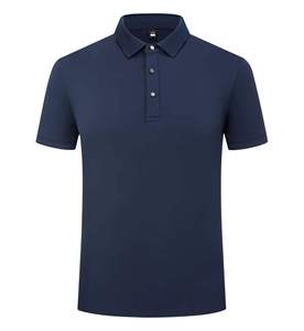 Polo à manches courtes vert clair pour homme, en coton, couleur unie, col boutonné décontracté, respirant, coupe classique - Product Image 4
