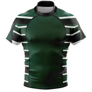 Maillots de rugby en coton 100% à séchage rapide, personnalisables en gros, fabricant de vêtements en gros, production en vrac, vêtements de sport professionnels - Product Image 1